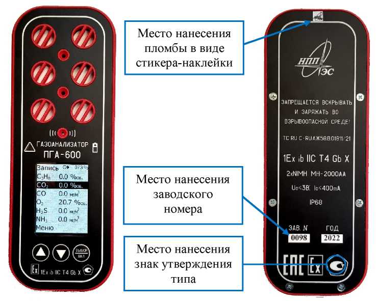 Внешний вид. Газоанализаторы, http://oei-analitika.ru рисунок № 2