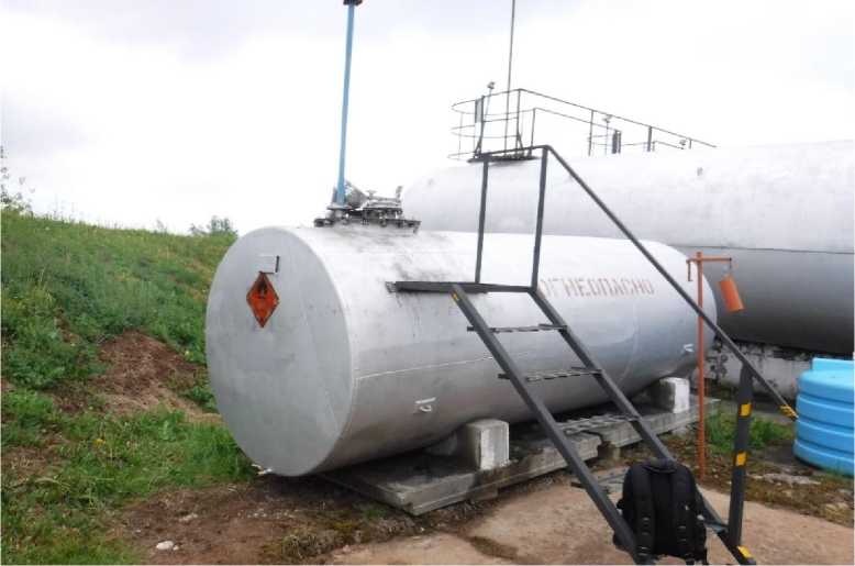 Внешний вид. Резервуары стальные горизонтальные цилиндрические, http://oei-analitika.ru рисунок № 1