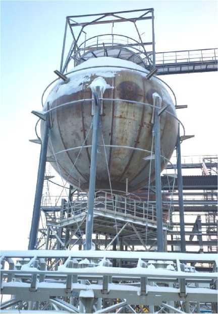 Внешний вид. Резервуары стальные шаровые, http://oei-analitika.ru рисунок № 1