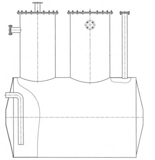 Внешний вид. Резервуары стальные горизонтальные цилиндрические, http://oei-analitika.ru рисунок № 1