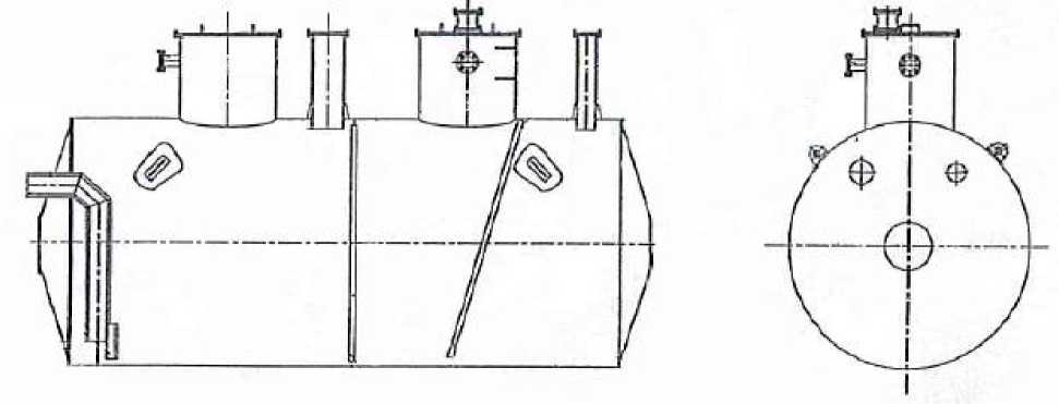 Внешний вид. Резервуары стальные горизонтальные цилиндрические, http://oei-analitika.ru рисунок № 1