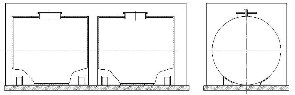 Внешний вид. Резервуары стальные горизонтальные цилиндрические, http://oei-analitika.ru рисунок № 3