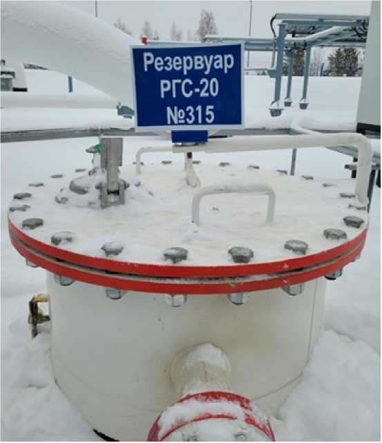 Внешний вид. Резервуар горизонтальный стальной цилиндрический, http://oei-analitika.ru рисунок № 1