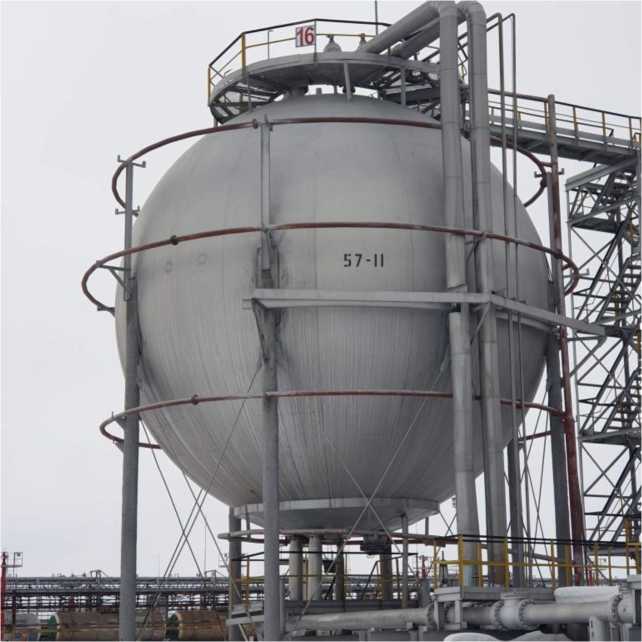 Внешний вид. Резервуары стальные шаровые (РШС-600), http://oei-analitika.ru 