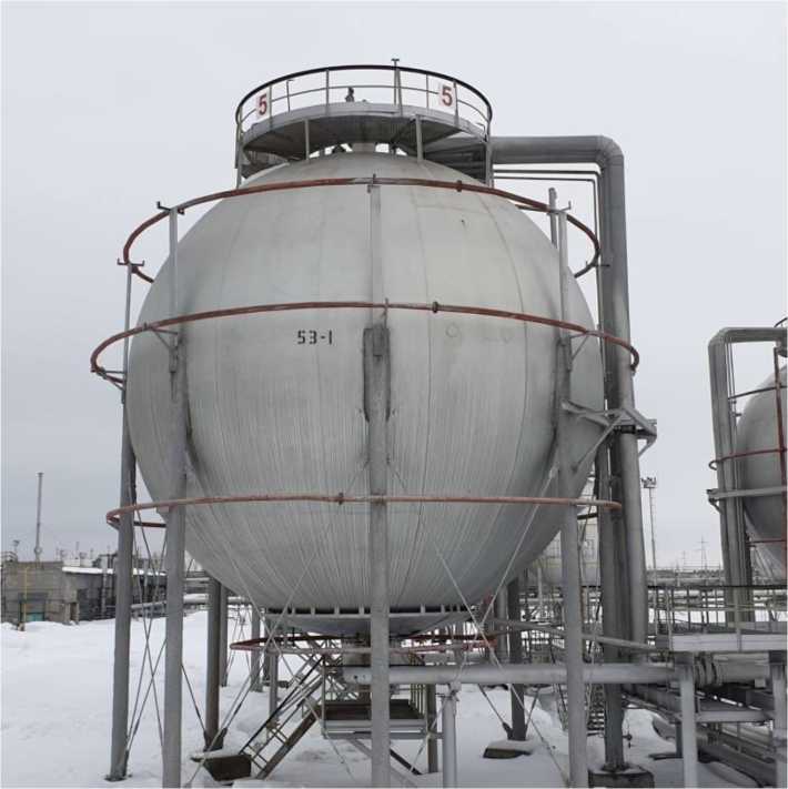 Внешний вид. Резервуары стальные шаровые, http://oei-analitika.ru рисунок № 7