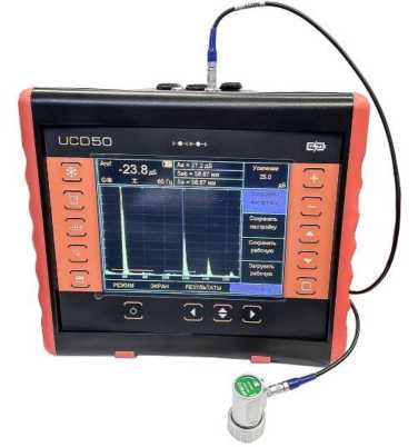 Внешний вид средства измерений: Дефектоскопы ультразвуковые, заводской номер №220448 