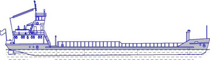Внешний вид. Резервуары (танки) стальные прямоугольные самоходного сухогрузно-наливного судна СПН-685-Б, http://oei-analitika.ru рисунок № 2