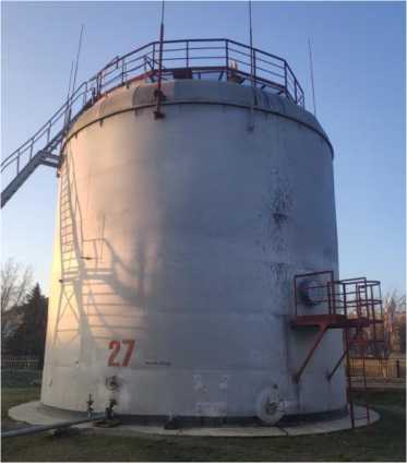 Внешний вид.  Резервуар стальной вертикальный цилиндрический, http://oei-analitika.ru рисунок № 1