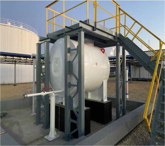 Внешний вид. Резервуары стальные горизонтальные цилиндрические, http://oei-analitika.ru рисунок № 2