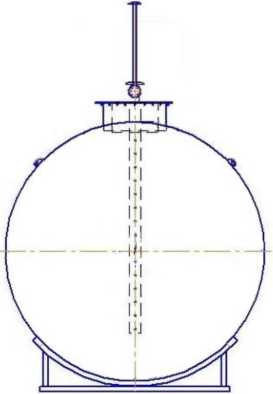 Внешний вид. Резервуар стальной горизонтальный цилиндрический, http://oei-analitika.ru рисунок № 3