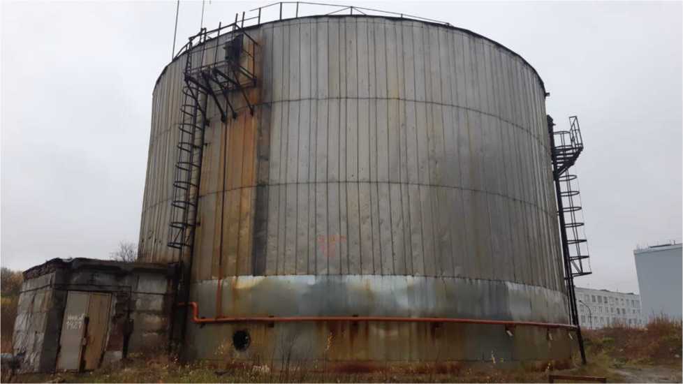 Внешний вид. Резервуар стальной вертикальный цилиндрический теплоизолированный, http://oei-analitika.ru рисунок № 1