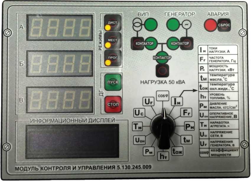 Внешний вид средства измерений: Модули контроля и управления для электроагрегатов, заводской номер №230504008 