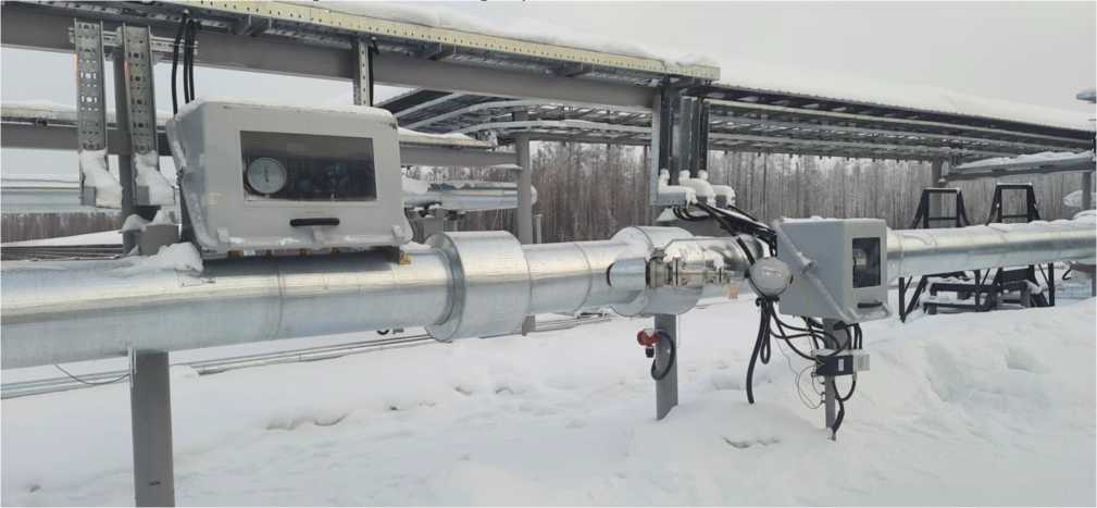Внешний вид. Система измерений количества и параметров свободного нефтяного газа (СИКГ-1) на факел высокого давления Северо-Даниловского месторождения АО 