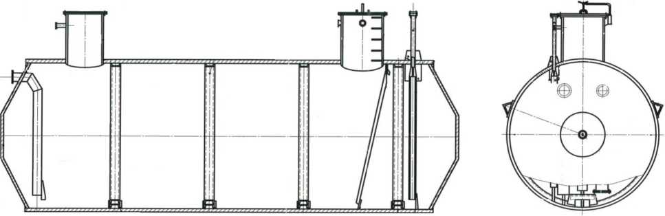 Внешний вид. Резервуары стальные горизонтальные цилиндрические, http://oei-analitika.ru рисунок № 4