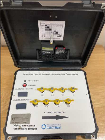 Внешний вид средства измерений: Установки поверочные для счетчиков газа, заводской номер №00009 