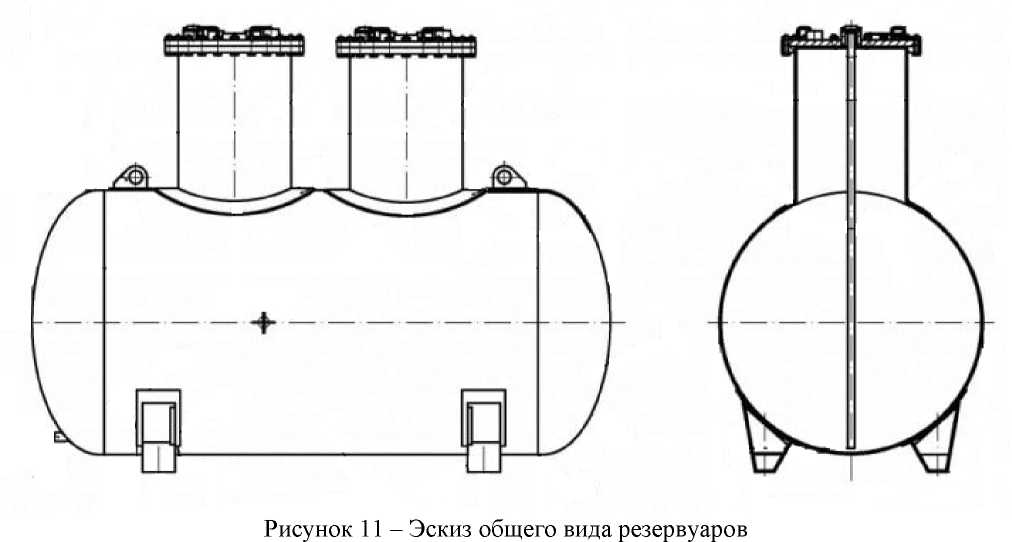 Внешний вид. Резервуары горизонтальные стальные цилиндрические (РГС-140), http://oei-analitika.ru 