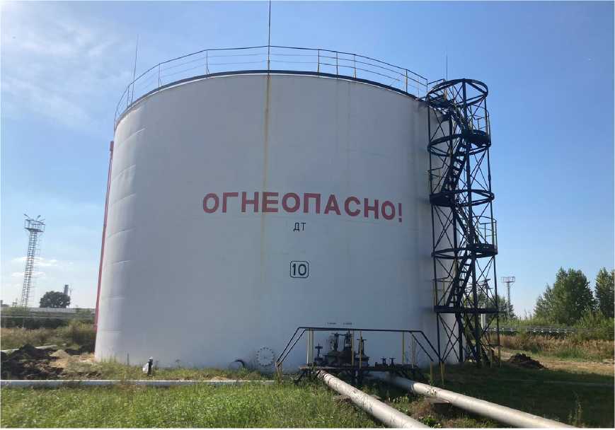 Внешний вид. Резервуар стальной вертикальный цилиндрический, http://oei-analitika.ru рисунок № 1