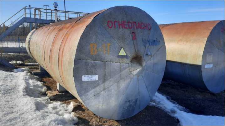 Внешний вид. Резервуары горизонтальные стальные цилиндрические, http://oei-analitika.ru рисунок № 1