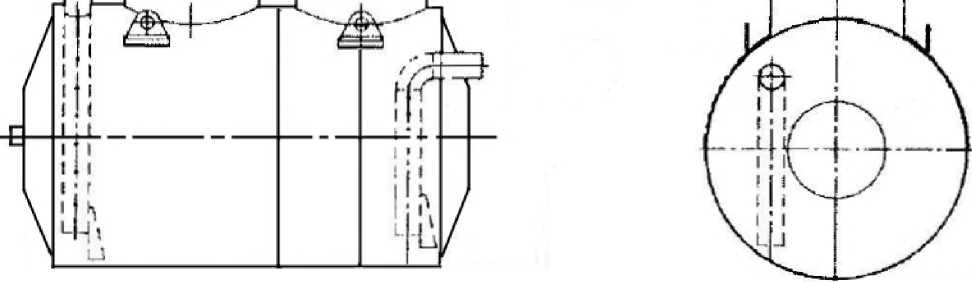 Внешний вид. Резервуар стальной горизонтальный цилиндрический, http://oei-analitika.ru рисунок № 4