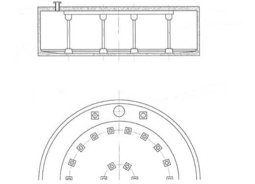 Внешний вид. Резервуар железобетонный вертикальный цилиндрический, http://oei-analitika.ru рисунок № 1