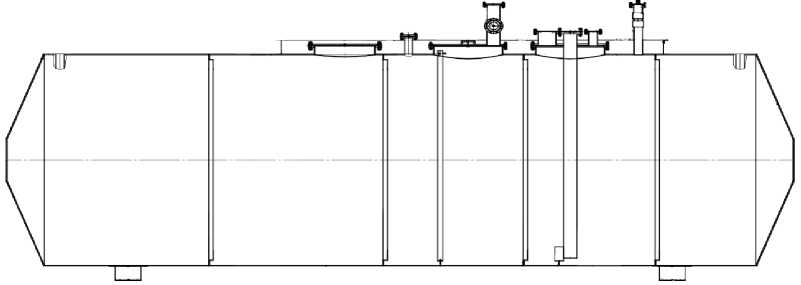 Внешний вид. Резервуары стальные горизонтальные цилиндрические, http://oei-analitika.ru рисунок № 10