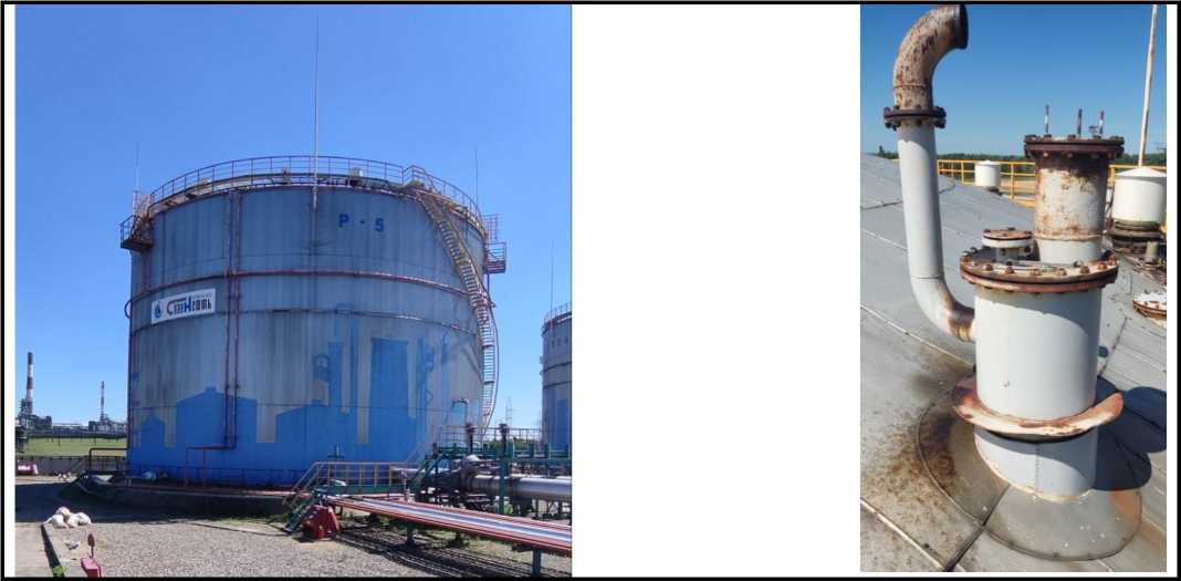 Внешний вид. Резервуар стальной вертикальный цилиндрический, http://oei-analitika.ru рисунок № 1