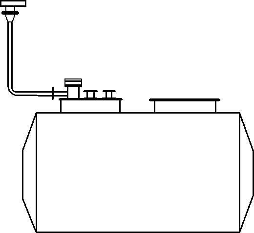 Внешний вид. Резервуары стальные горизонтальные цилиндрические для хранения нефтепродуктов, http://oei-analitika.ru рисунок № 2
