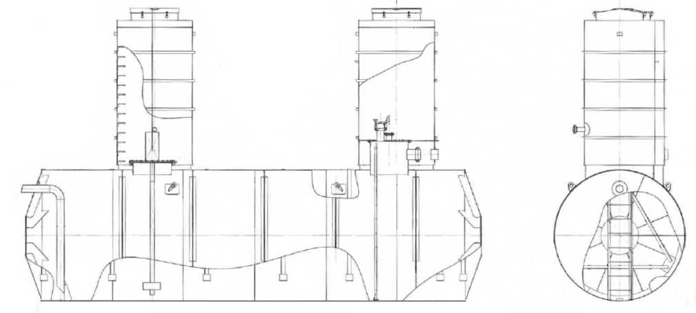 Внешний вид. Резервуар горизонтальный стальной (подземный), http://oei-analitika.ru рисунок № 2
