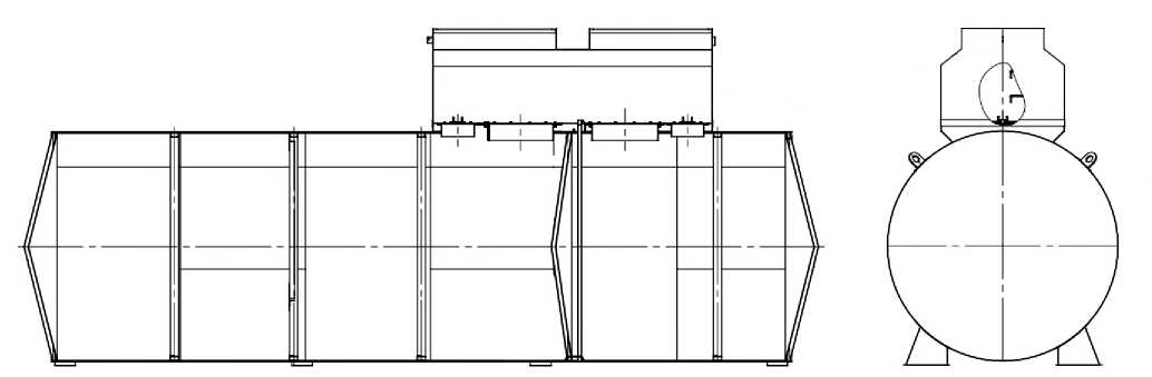 Внешний вид. Резервуары горизонтальные стальные, http://oei-analitika.ru рисунок № 1