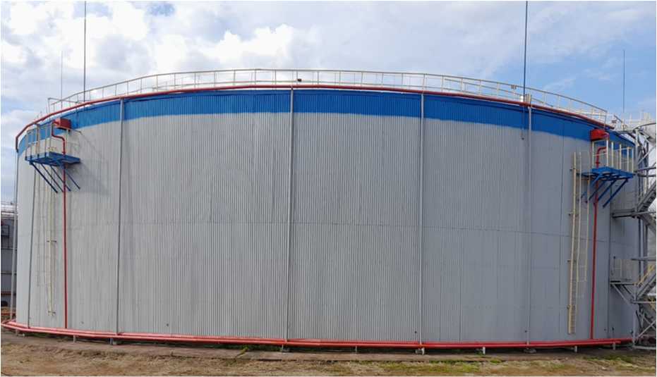 Внешний вид. Резервуар стальной для хранения нефтепродуктов № 1, http://oei-analitika.ru рисунок № 1