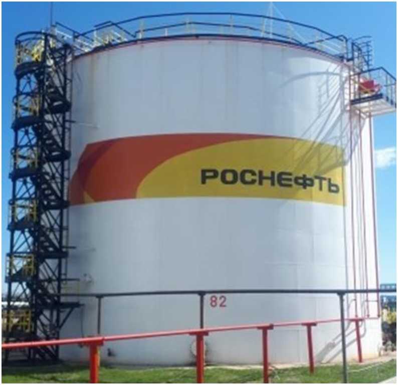 Внешний вид. Резервуар стальной вертикальный цилиндрический с понтоном, http://oei-analitika.ru рисунок № 1