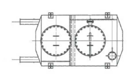 Внешний вид. Резервуар стальной горизонтальный цилиндрический, http://oei-analitika.ru рисунок № 2