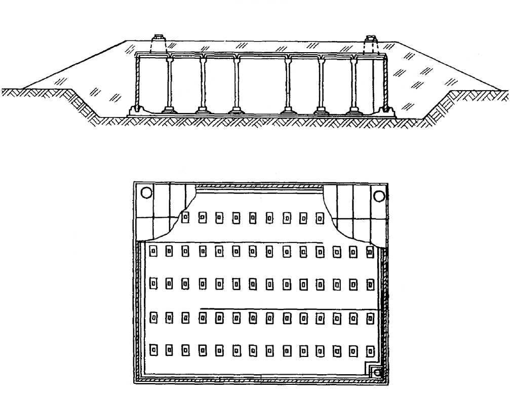 Внешний вид. Резервуар вертикальный железобетонный прямоугольный, http://oei-analitika.ru рисунок № 1