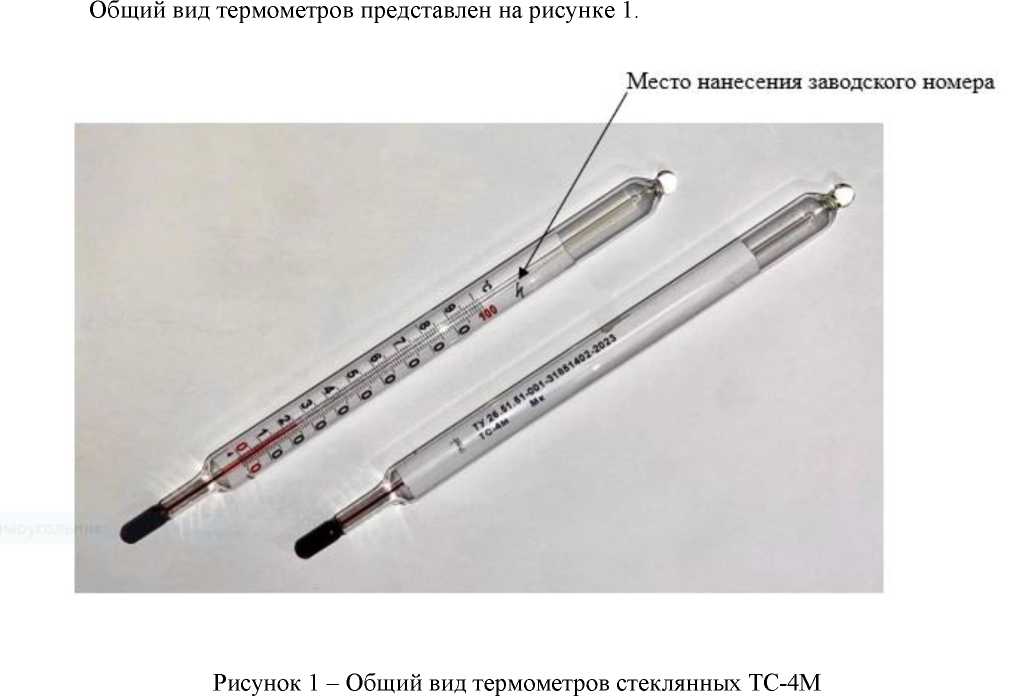 Внешний вид. Термометры стеклянные, http://oei-analitika.ru рисунок № 1