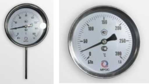 Внешний вид. Термометры битеталлические показывающие, http://oei-analitika.ru рисунок № 1
