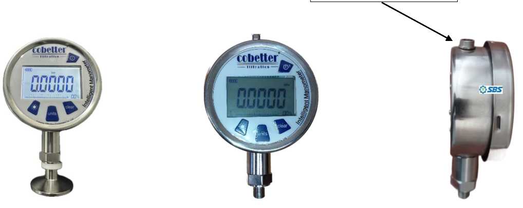 Внешний вид. Манометры цифровые Cobetter YK-100B, http://oei-analitika.ru рисунок № 1