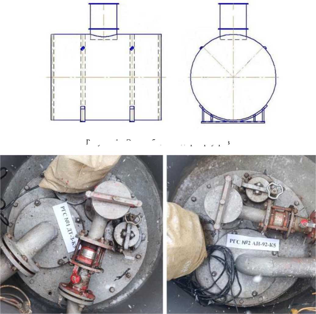 Внешний вид. Резервуары стальные горизонтальные цилиндрические, http://oei-analitika.ru рисунок № 1