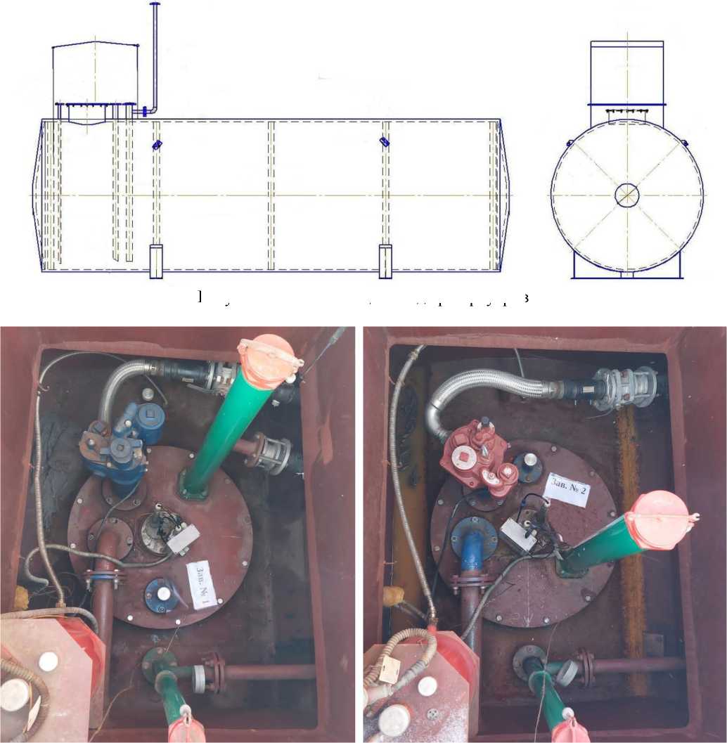 Внешний вид. Резервуары стальные горизонтальные цилиндрические, http://oei-analitika.ru рисунок № 1