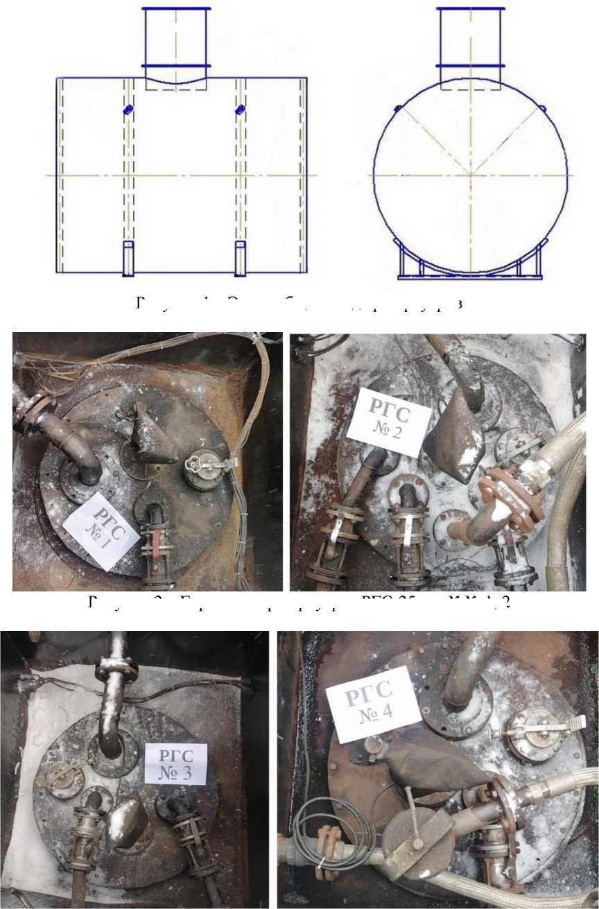 Внешний вид. Резервуары стальные горизонтальные цилиндрические, http://oei-analitika.ru рисунок № 1