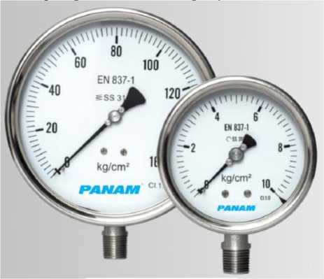 Внешний вид. Манометры, вакуумметры, мановакуумметры показывающие с трубкой Бурдона PANAM, http://oei-analitika.ru рисунок № 2