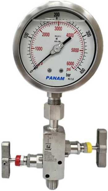 Внешний вид. Манометры, вакуумметры, мановакуумметры показывающие с трубкой Бурдона PANAM, http://oei-analitika.ru рисунок № 8