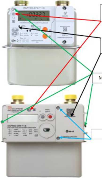 Внешний вид. Счетчики газа интеллектуальные, http://oei-analitika.ru рисунок № 1