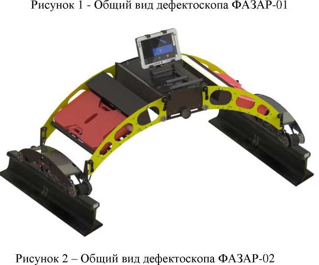 Внешний вид. Дефектоскопы ультразвуковые рельсовые на фазированных решетках, http://oei-analitika.ru рисунок № 2