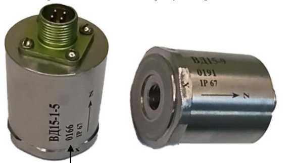 Внешний вид. Датчики вибрации универсальные трехосевые, http://oei-analitika.ru рисунок № 1