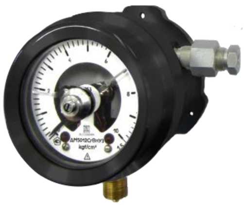 Внешний вид. Манометры, вакуумметры, мановакуумметры показывающие сигнализирующие Манотомь (Обозначение отсутствует), http://oei-analitika.ru 