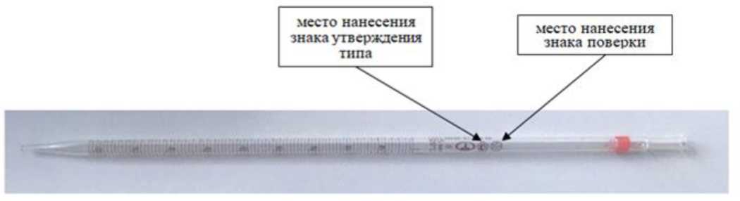 Внешний вид. Пипетки градуированные 1-го класса точности типа 2, http://oei-analitika.ru рисунок № 1