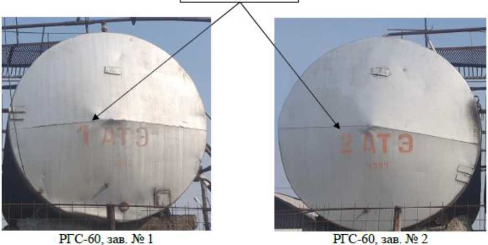 Внешний вид. Резервуары горизонтальные стальные цилиндрические, http://oei-analitika.ru рисунок № 1