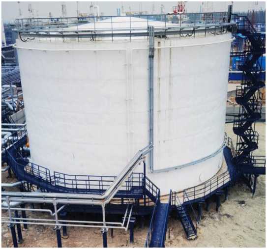 Внешний вид. Резервуары стальные вертикальные цилиндрические теплоизолированные, http://oei-analitika.ru рисунок № 1