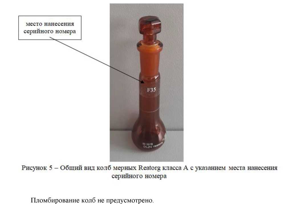 Внешний вид. Колбы мерные Reatorg класса А, http://oei-analitika.ru рисунок № 3