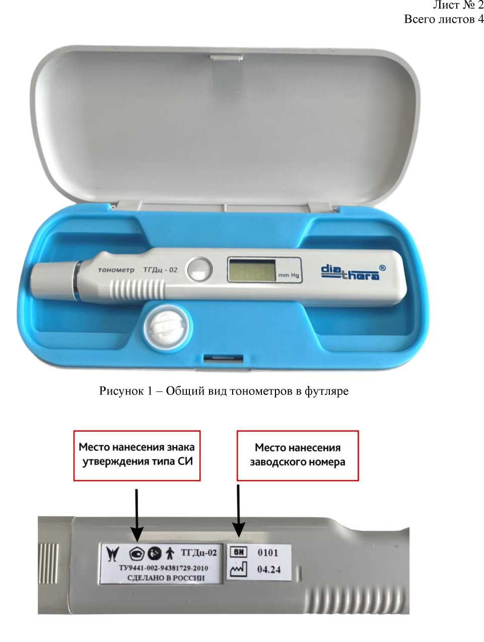 Внешний вид. Тонометры внутриглазного давления через веко цифровые портативные, http://oei-analitika.ru рисунок № 1